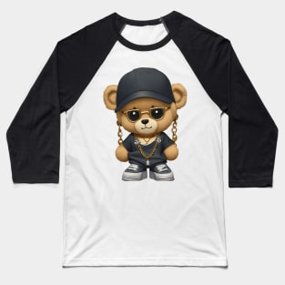 Teddy Bear in Hip Hop Baseball T-Shirt